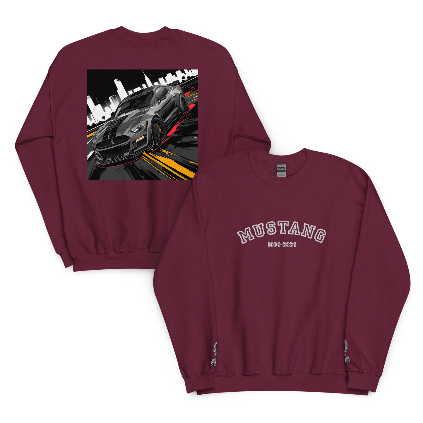 Ford Mustang Shelby GT500 Embroidery Sweatshirt