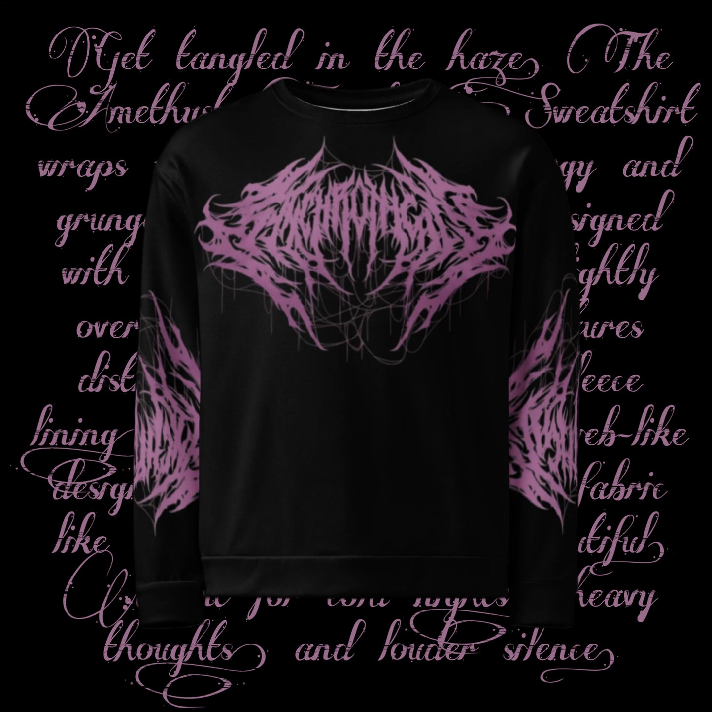Amethyst Tangles Gothic Sweatshirt
